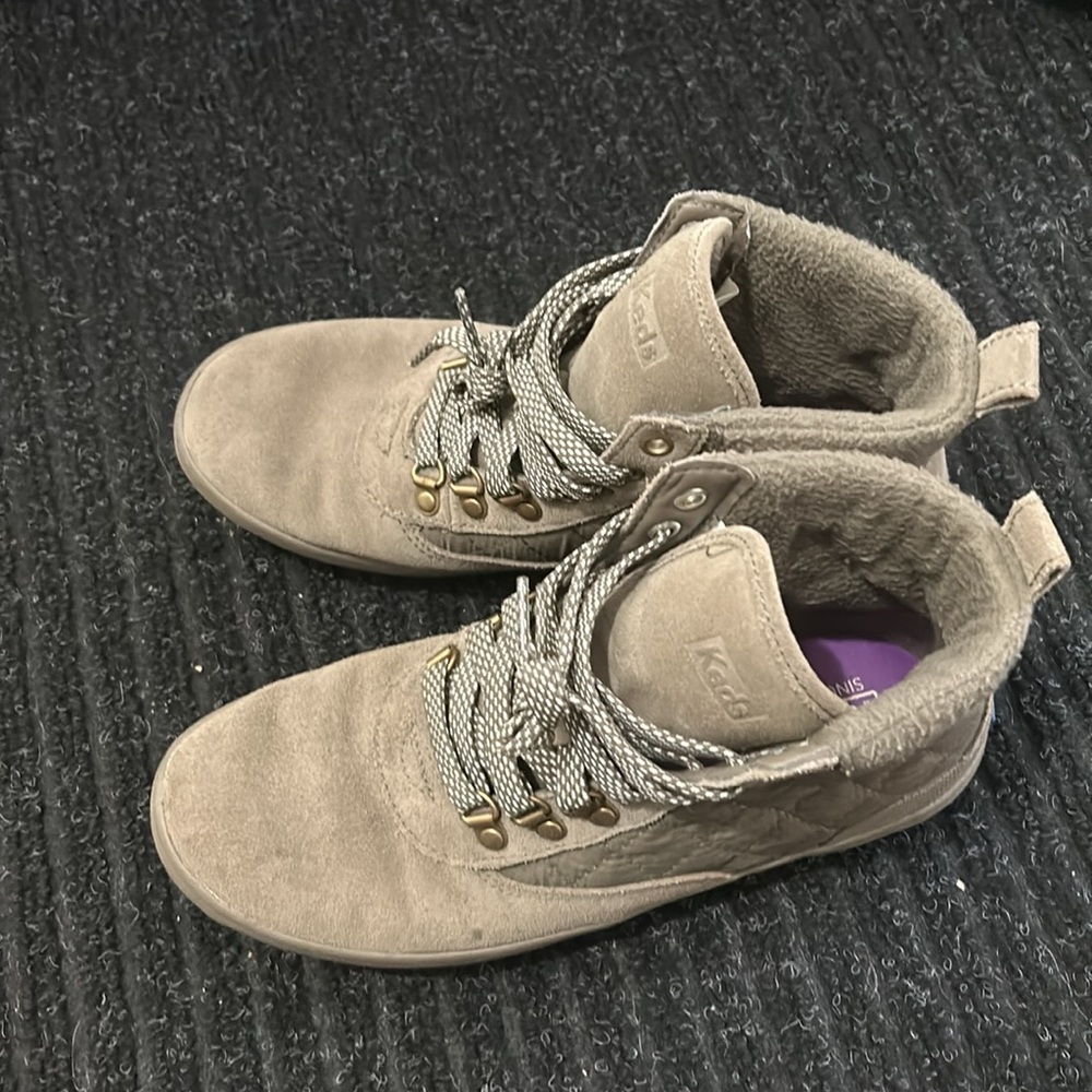 Keds Women's Scout II Suede/Quilted Nylon Bungee Cord/Olive Boots size 7 - Picture 2 of 5